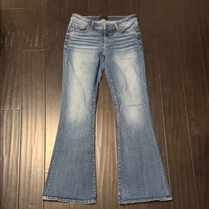 Buckle Black Flare Jeans